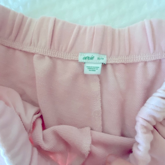 Aerie sunset Terry fleece high waisted shorts - Picture 4 of 5